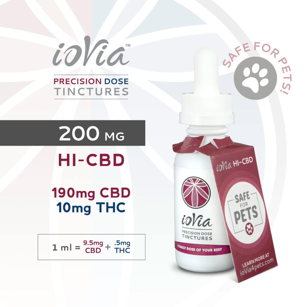 ioVia Tincture 10mg THC 190mg CBD