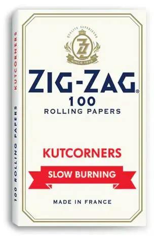 ZIG ZAG Kutcorners Slow Burning - Regular (White)