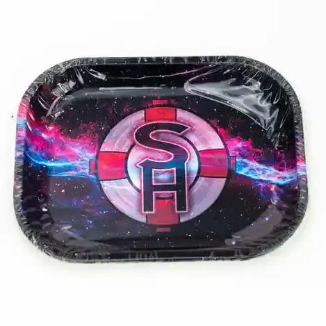 SMALL METAL ROLLING TRAY SH LOGO