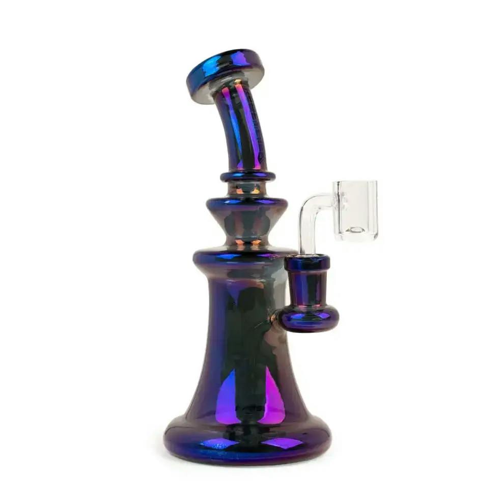 Red Eye Tek 8" Tall Blue Metallic Terminator Finish Spectrum Concentrate Rig
