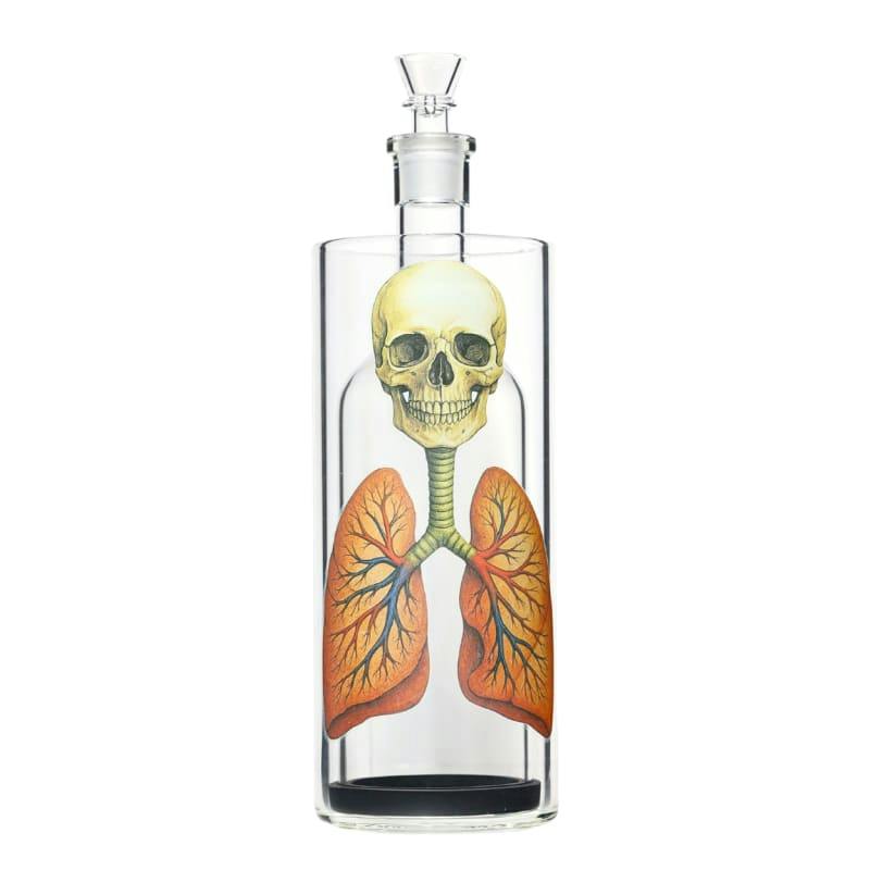 11" Arsenal Skull & Lungs Gravity Bong