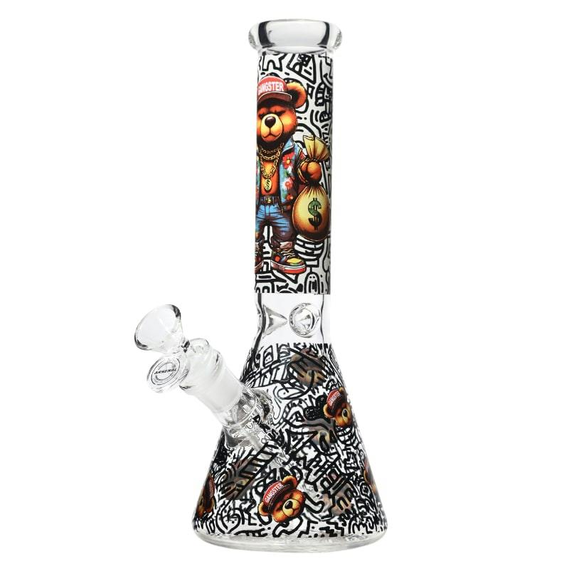 10" 5mm Arsenal Street Bear Beaker - Design 2