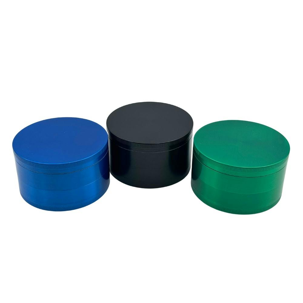 Arsenal Shiny Bent Top 75mm 4-Pc Grinder - Assorted Colours