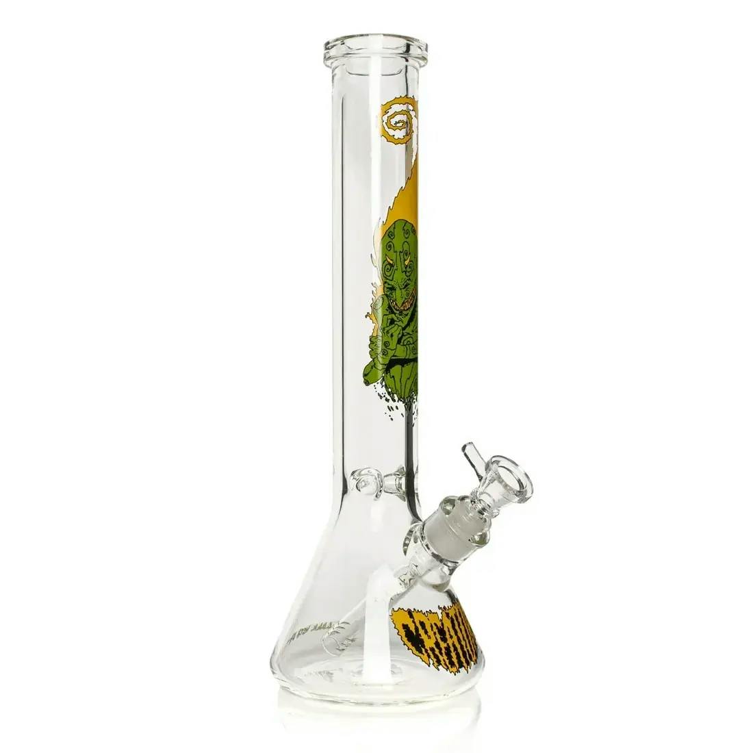 Creature 15" Tall 7mm Thick Smoke Goblin Beaker Base Water Pipe - Clear