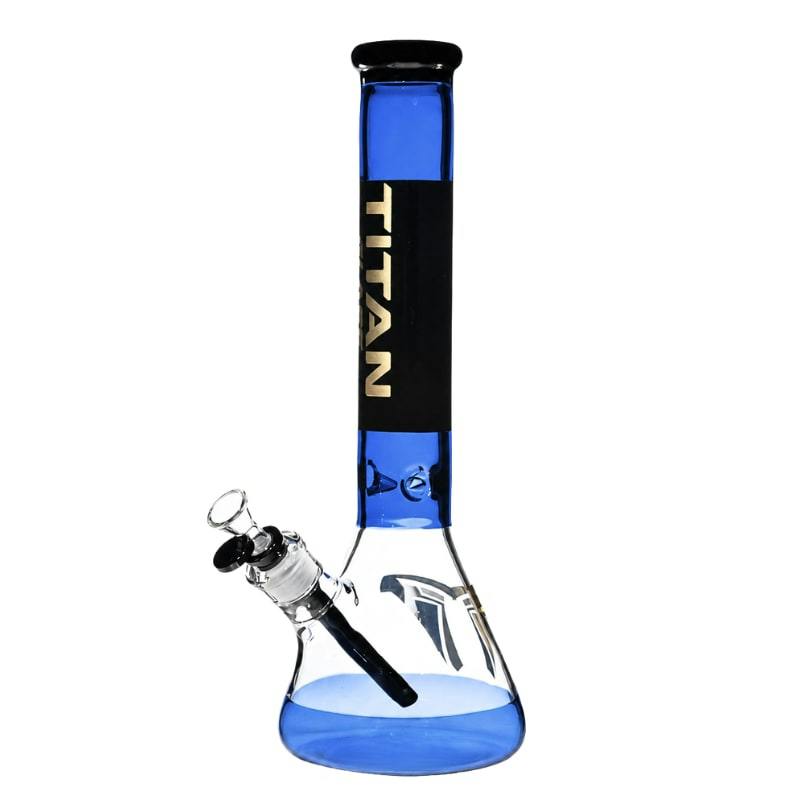 15" 7mm Titan Glass Signature Panel Beaker