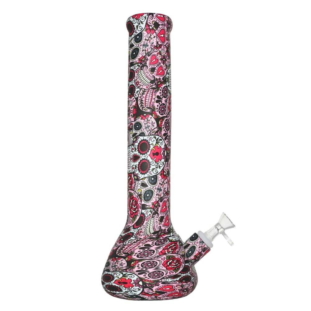 13.5" Arsenal Graffiti Print Silicone Beaker Bong