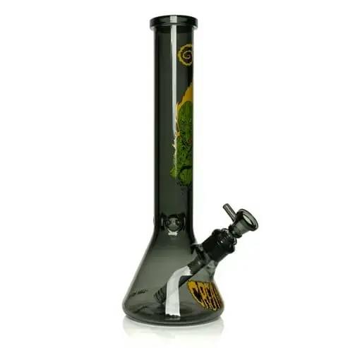 Creature 15" Tall 7mm Thick Smoke Goblin Beaker Base Water Pipe - Smoke