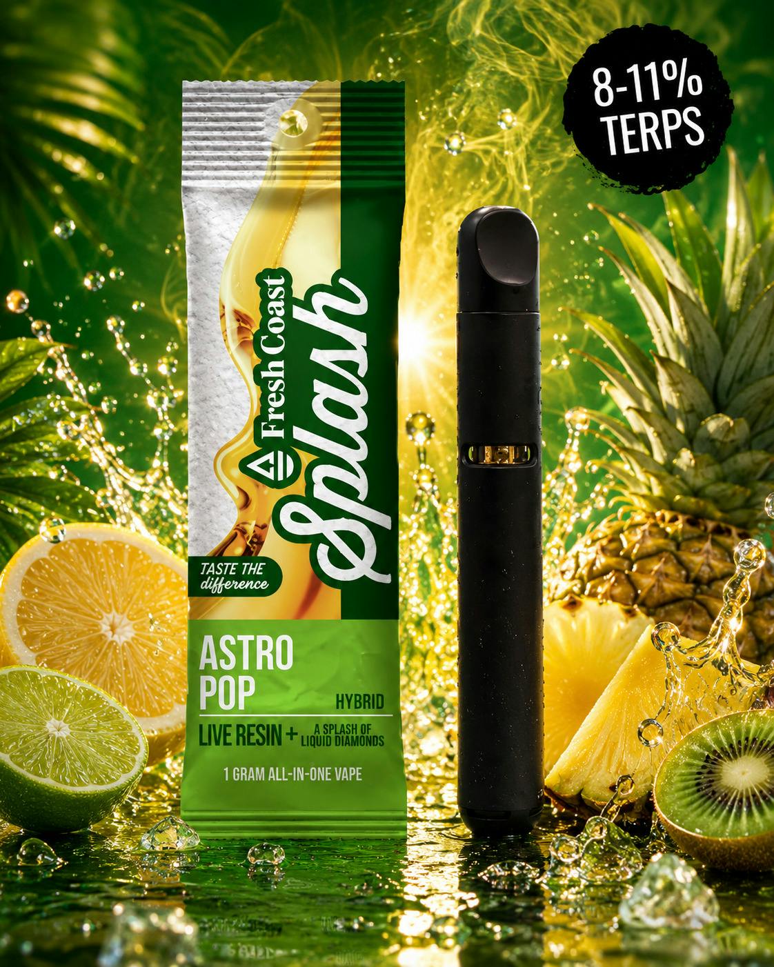 Splash | Astro Pop | Live Resin Disposable | 1G cannabis product