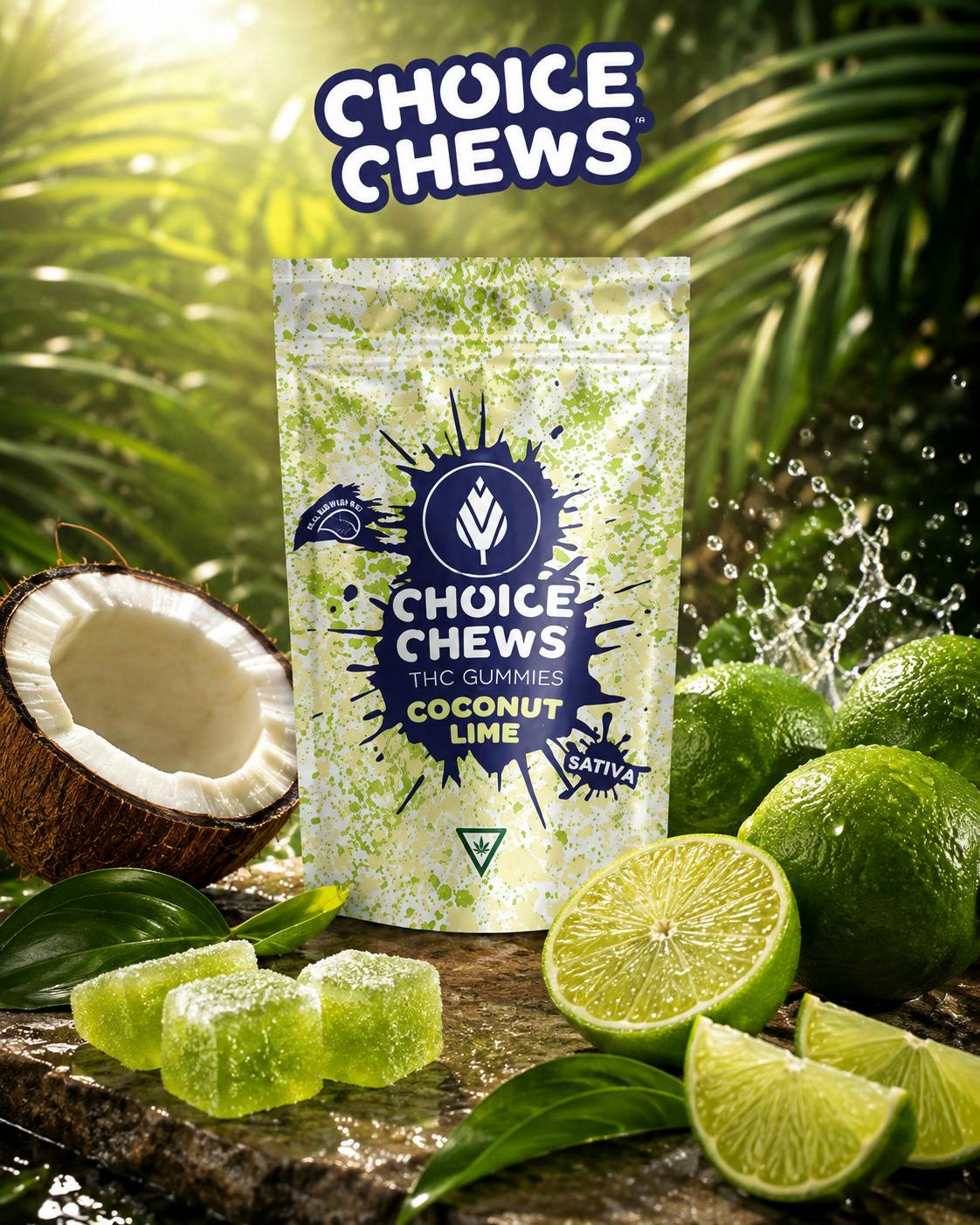 Choice Chews | Coconut Lime | 200mg Gummies