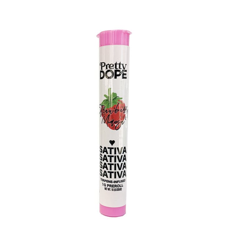 Premium Terpene Infused 1G Pre-Roll - Strawbery Mimosa