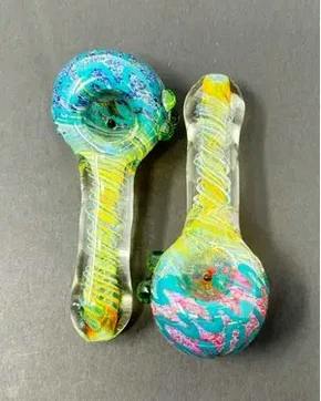 Dragon Cartel - 4 in. Heavy Full Frit Art Hand Pipe