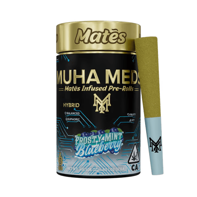 Muha Meds - Frosty Mint Blueberry: Kief Coated Mates