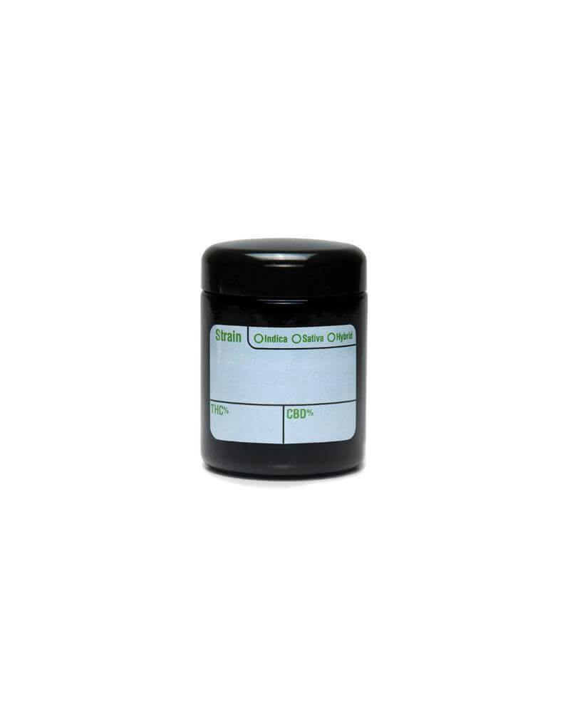 Modern Write & Erase UV Screw Top Storage Jar Black