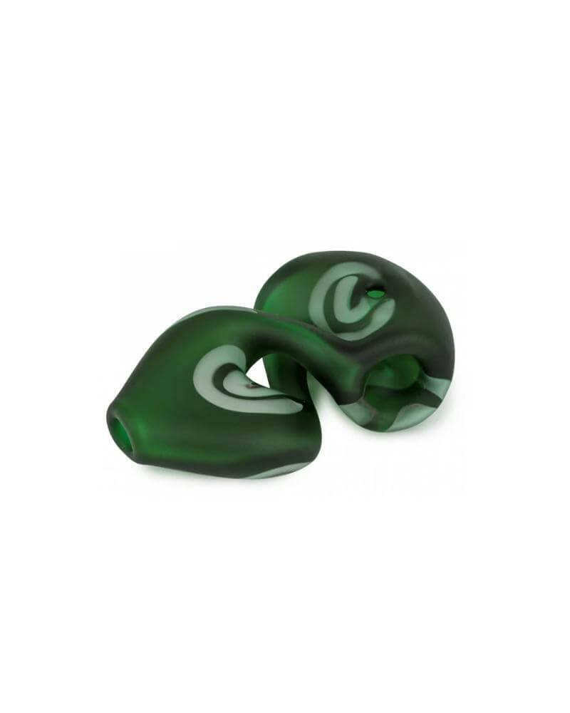 Red Eye Glass | 3.75" Bukowski Pretzel | Hand Pipe
