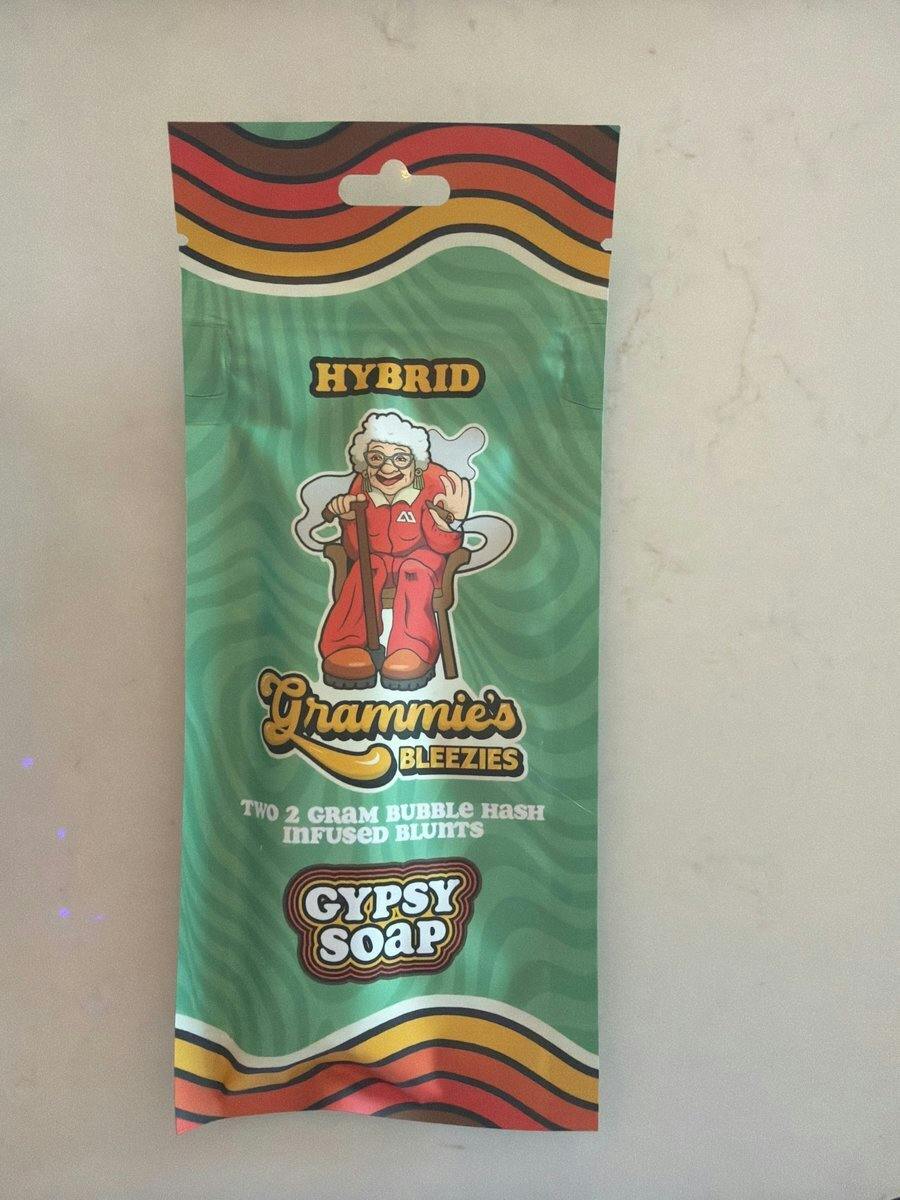 Grammies - BLUNT (BUBBLE HASH INFUSED) - Gypsy Soap - 4g