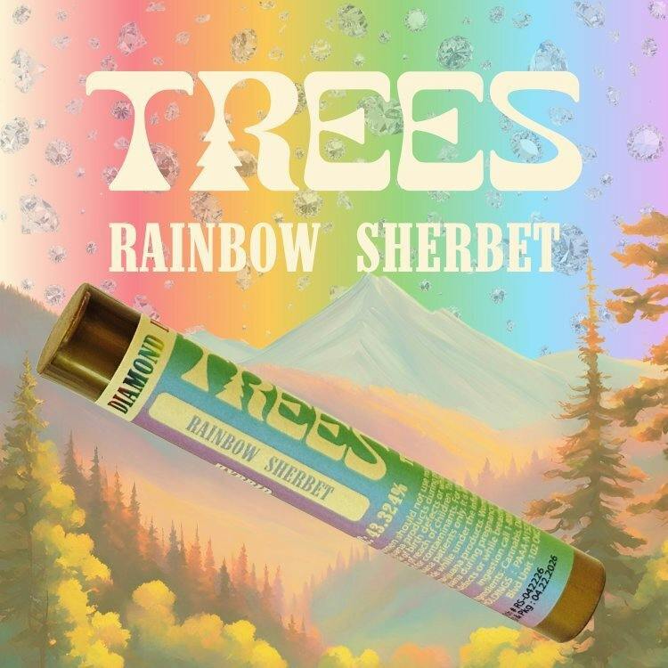 Trees 1.6g Diamond Infused Rainbow Sherbet