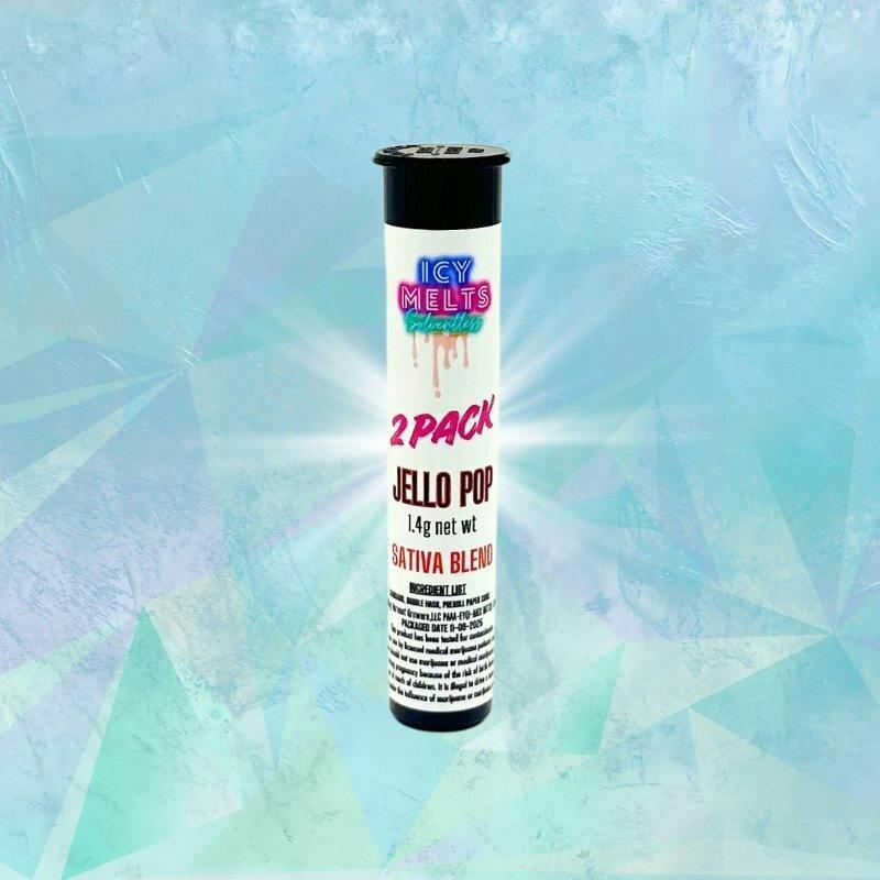 Icy Melts - Jello Pop - 1.4g 2pk Bubble Hash Infused Pre Roll
