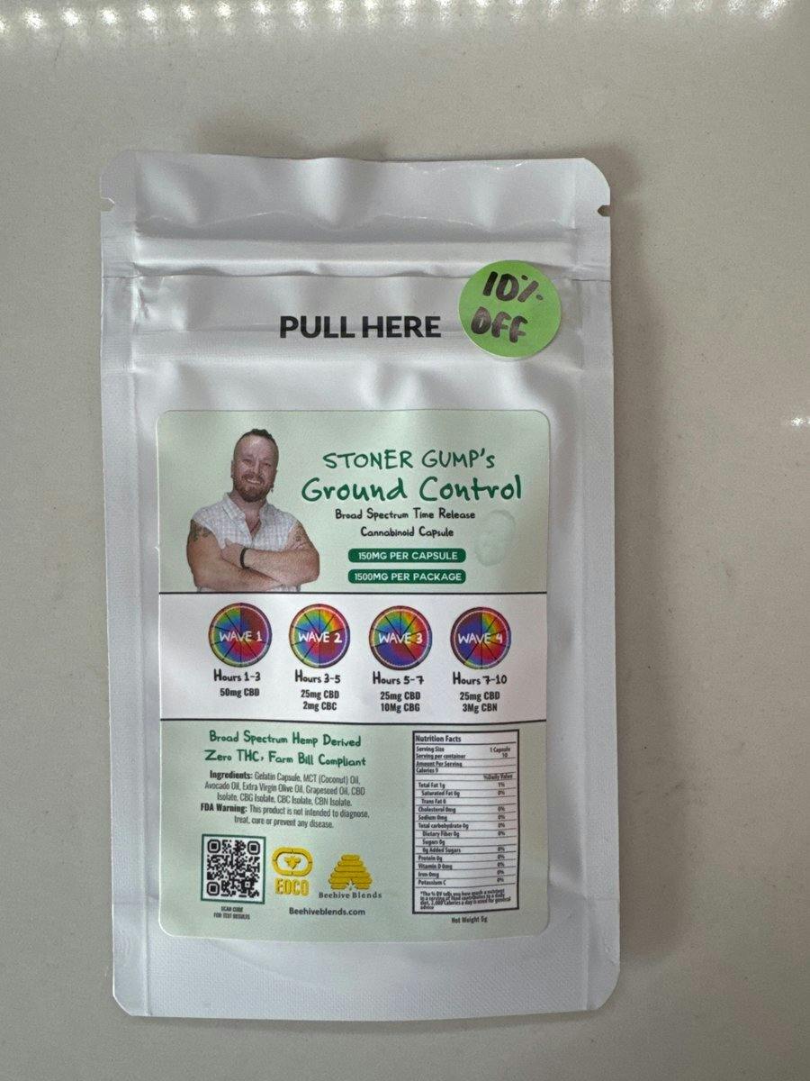 Beehive Blends - 1500mg - Stoner Gump's Ground Control Capsules
