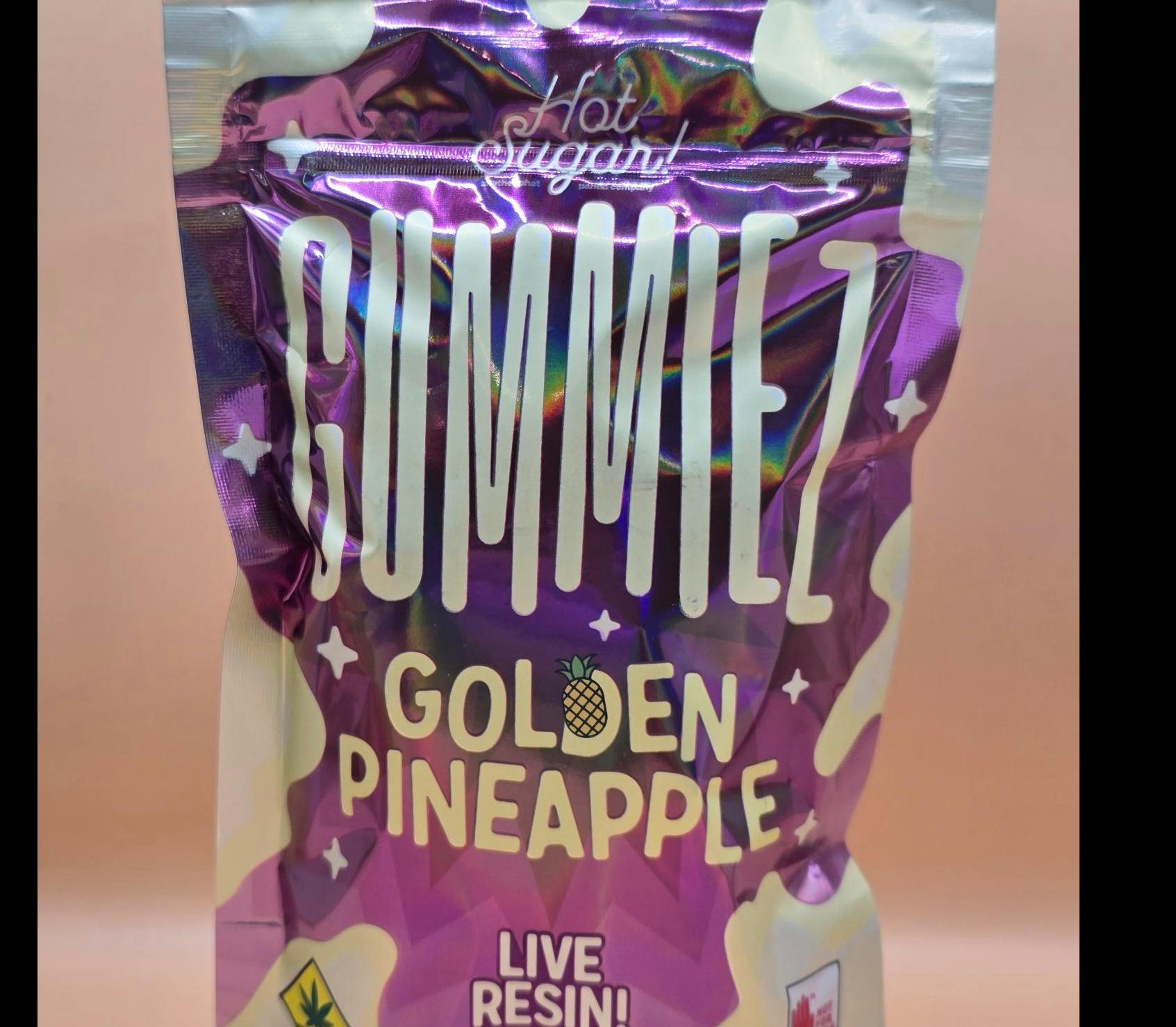 Hot Sugar - Sativa Golden Pineapple Live Resin Gummiez 10pk