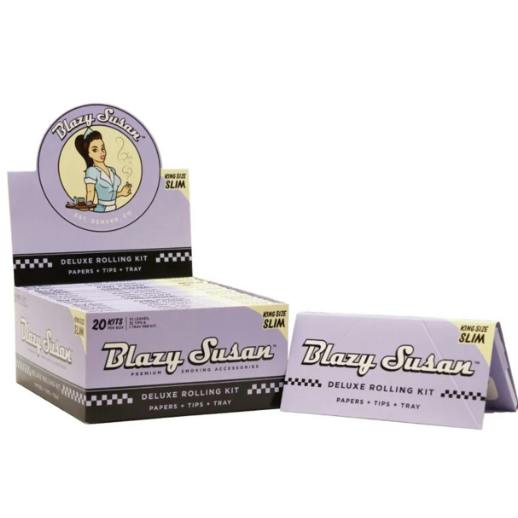 LuvBuds - Blazy Susan Purple Deluxe King Slim Rolling Kit