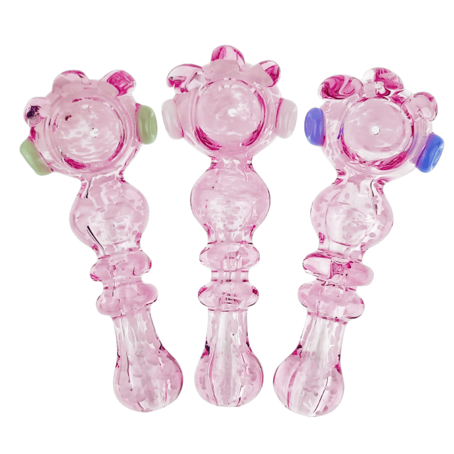 WYN Distribution - 5" Pink Glass Hand Pipe
