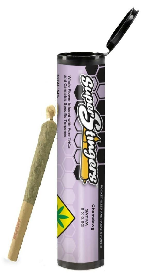 Stingers - White Widow Super Infused Joints 5pk