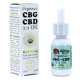 1:1 CBG:CBD Tincture (1200mg) - The Healing Rose