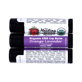 CBD Lip Balm - The Healing Rose - Orange Lavender