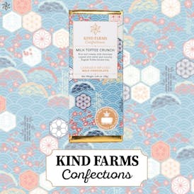 Milk Toffee Crunch Chocolate Bar (200mg) - Kind Farms Confections