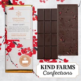 Bourbon Cherry Chocolate Bar (200mg) - Kind Farms Confections