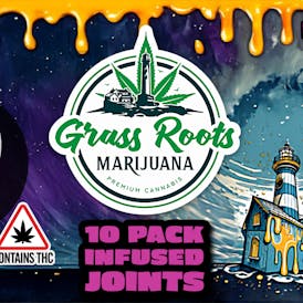 Maui Wowie x TW Infused Prerolls (10 Pack) - Grass Roots