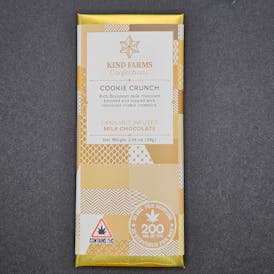 Cookie Crunch Chocolate Bar 200mg - Kind Farms Confections