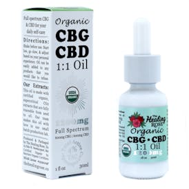 1:1 CBG:CBD Tincture (1200mg) - The Healing Rose