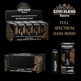 Grape Chem .5g Rosin Disposable Vape - Kind Farms Reserve