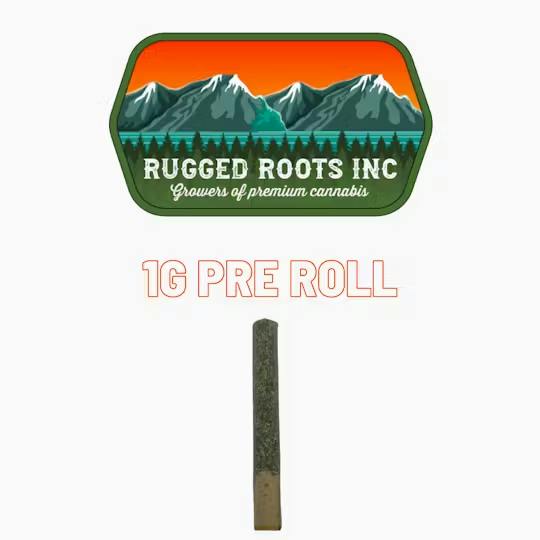Gorilla Glue 1g Preroll - Rugged Roots
