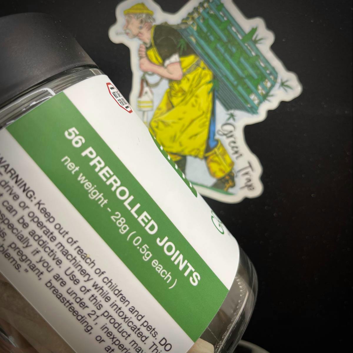GMO 56 Pack 0.5g Prerolls (28g) - Green Trap cannabis product