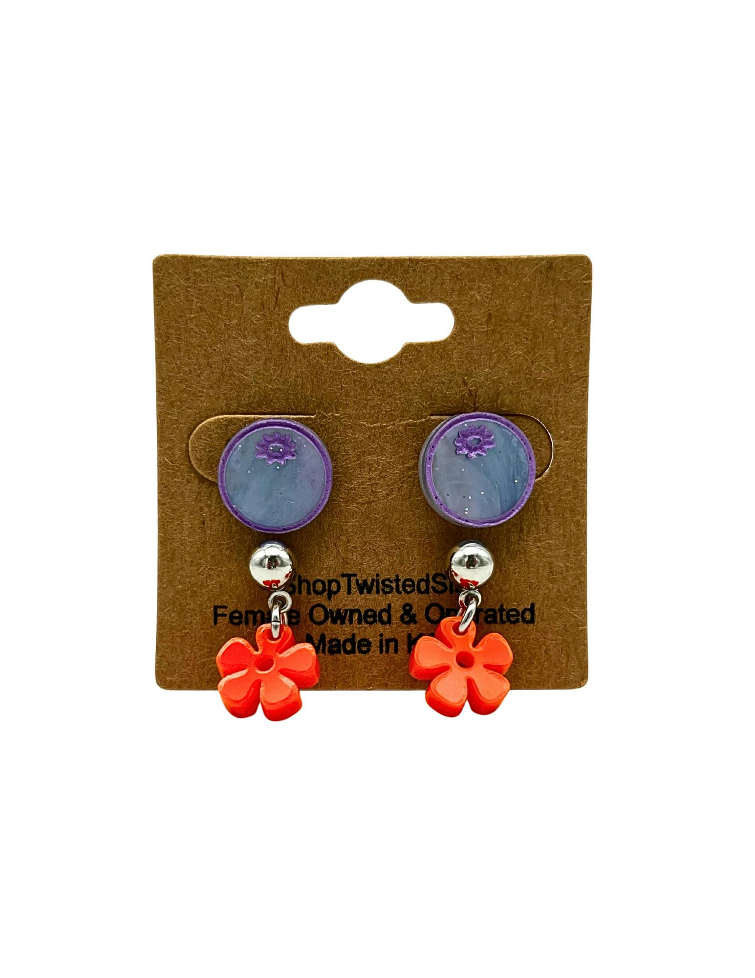 TWISTED SIS FRUIT STUD EARRING PACK BLUEBERRY