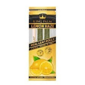 King Palm - Slim Leaf Rolls - Lemon Haze- 2pk (Tobacco-Free)