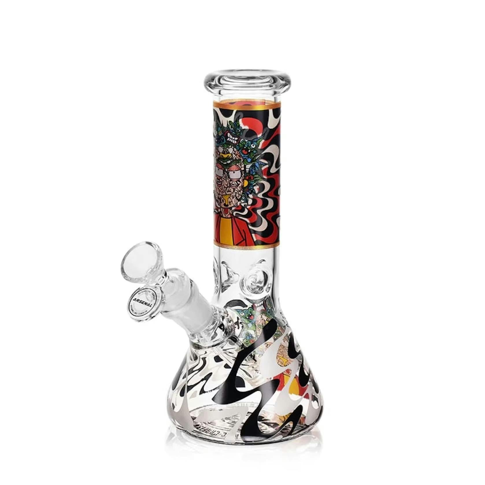 8" Arsenal Cosmic Chaos Glass Bong (#4)