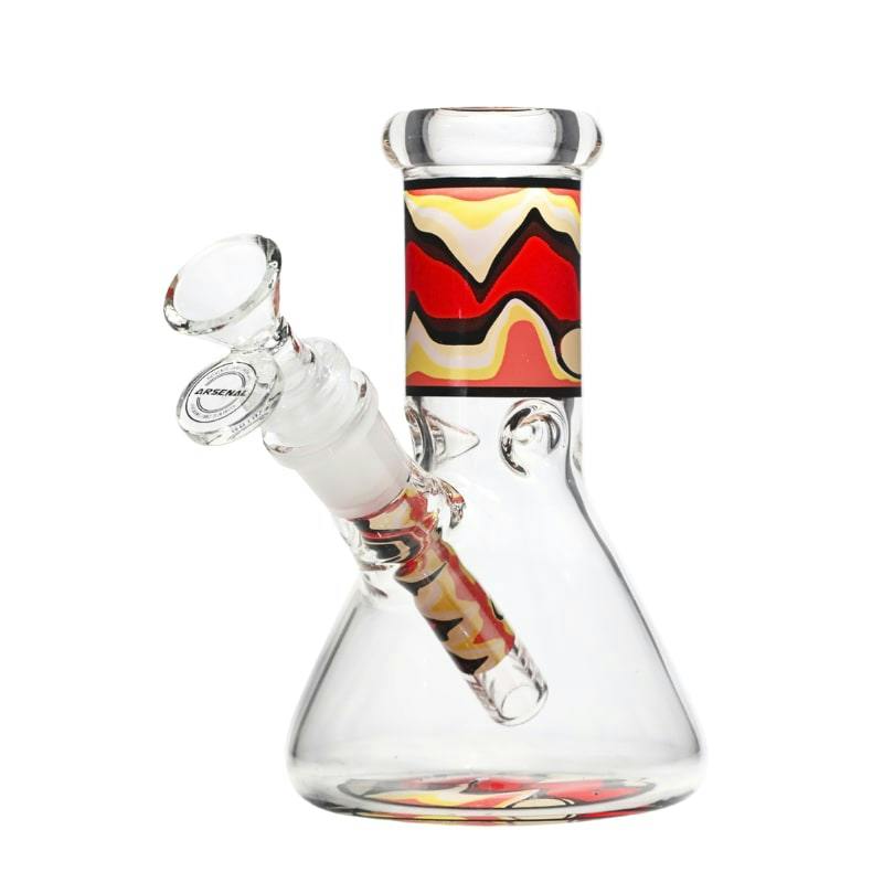 6" 5mm Arsenal Sunset Wave Beaker (#1)