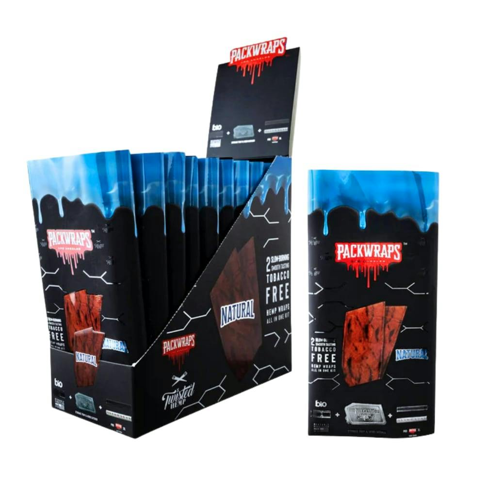 Packwraps X Twisted 2pk Hemp Wraps All In One Kit - Natural