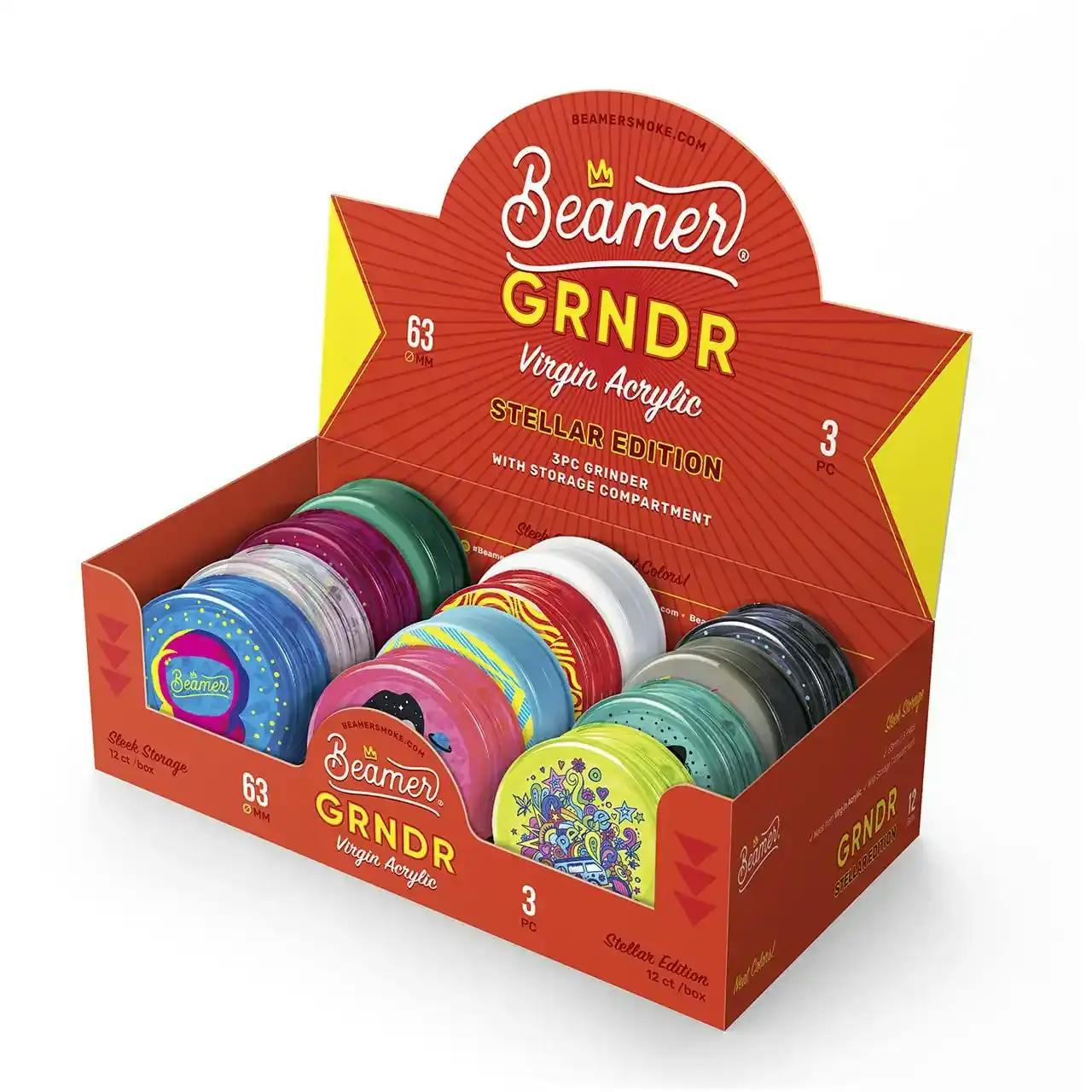 Beamer Virgin Acrylic Grinder - Steller Edition 63MM