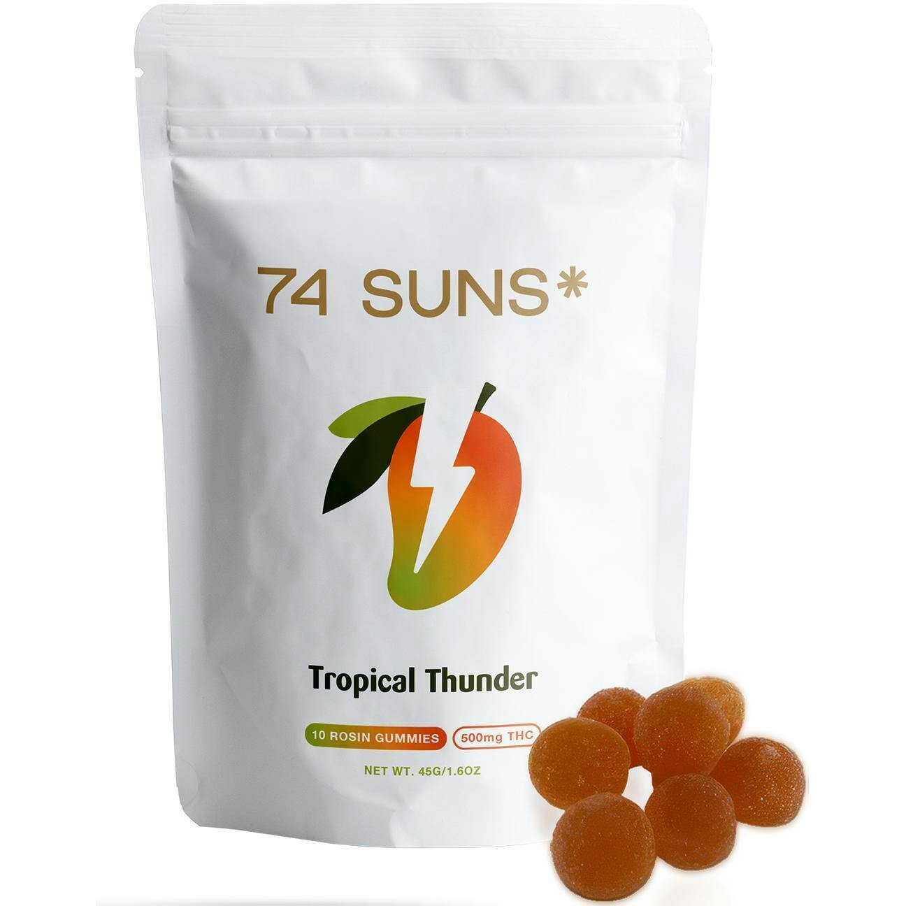 74 Suns | 500mg | Tropic Thunder | Rosin | 10pk