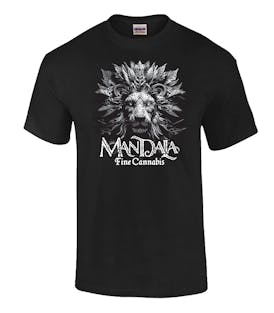 Mandala Owl Lion Black Shirt Men's Small