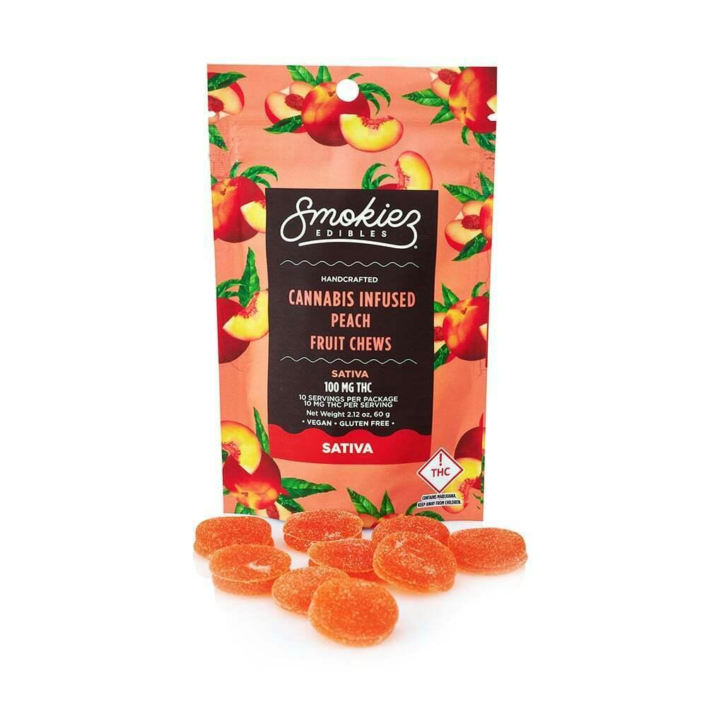 Smokiez Peach Single Gummies 100 mg