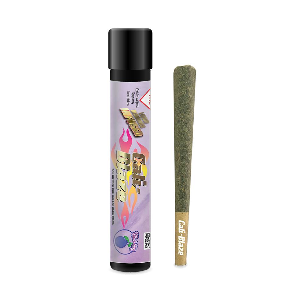 Cali Blaze Distillate Joint Blueberry Infused Joint 1.2 g