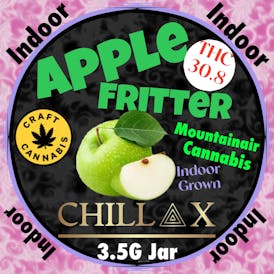 Apple Fritter (H) 3.5G Jar Indoor Premium Cannabis, Chillax