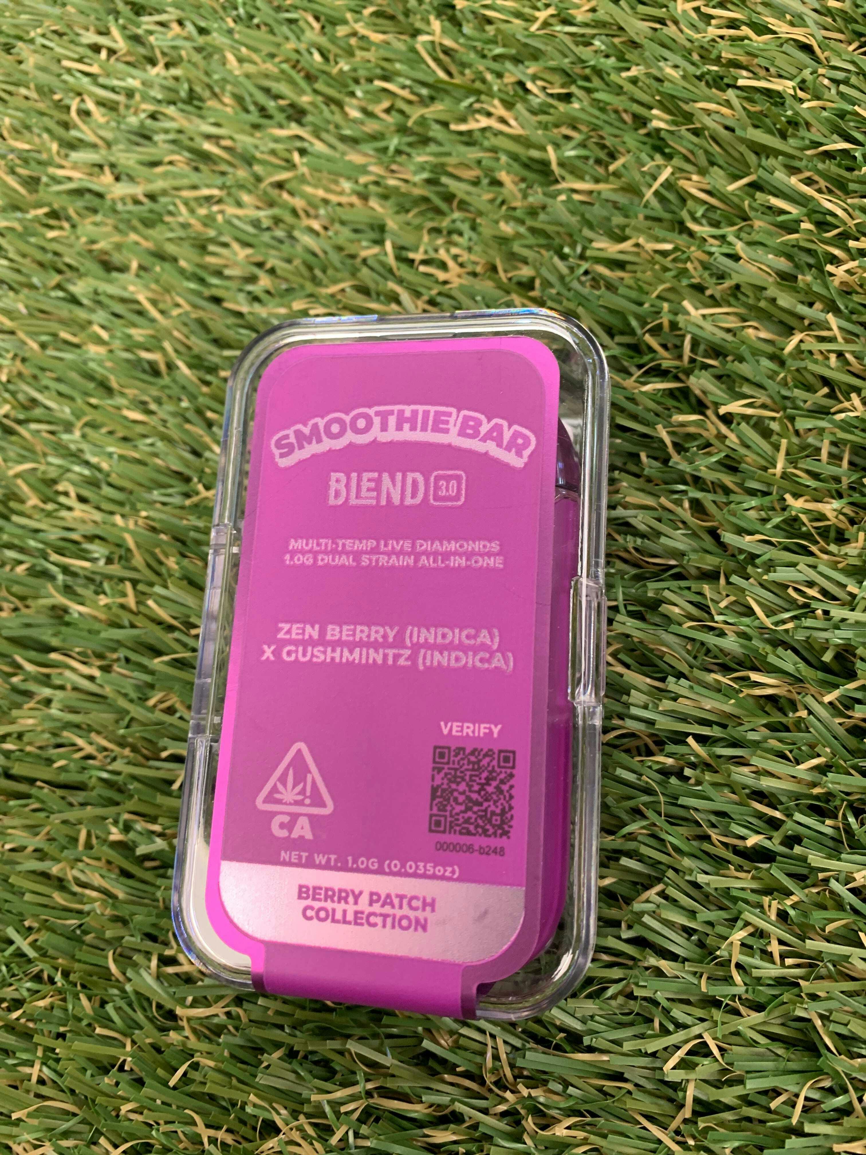 SMOOTHIE BAR - ZEN BERRY X GUSHMINTZ 1G LLD DISP - 1 gram