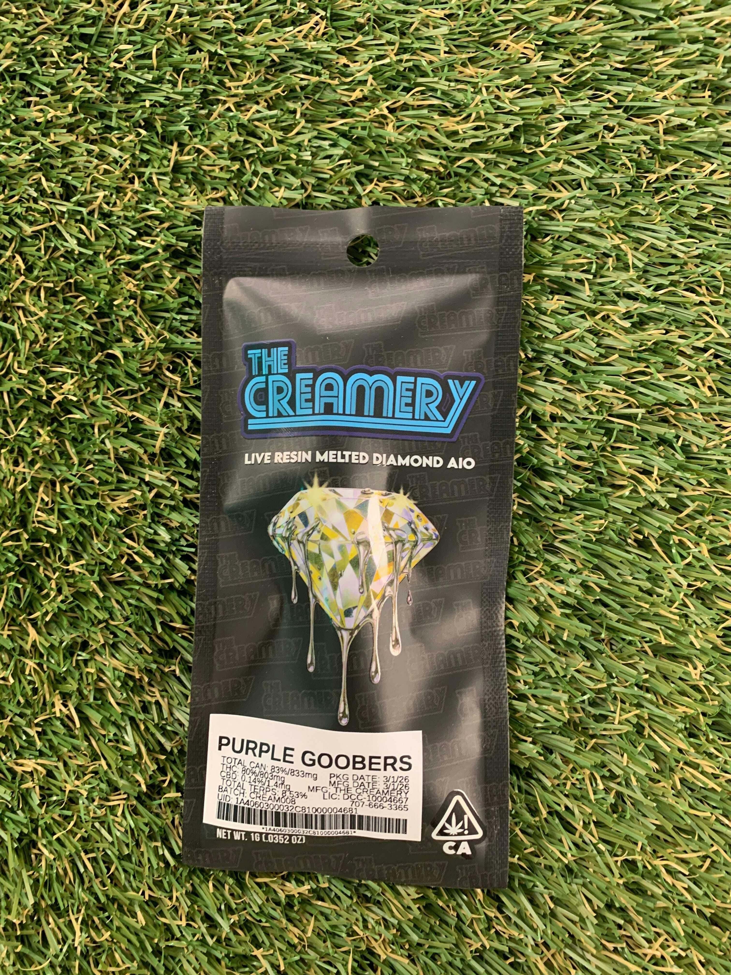 THE CREAMERY - PURPLE GOOBERS LR 1G DISP - 1 gram