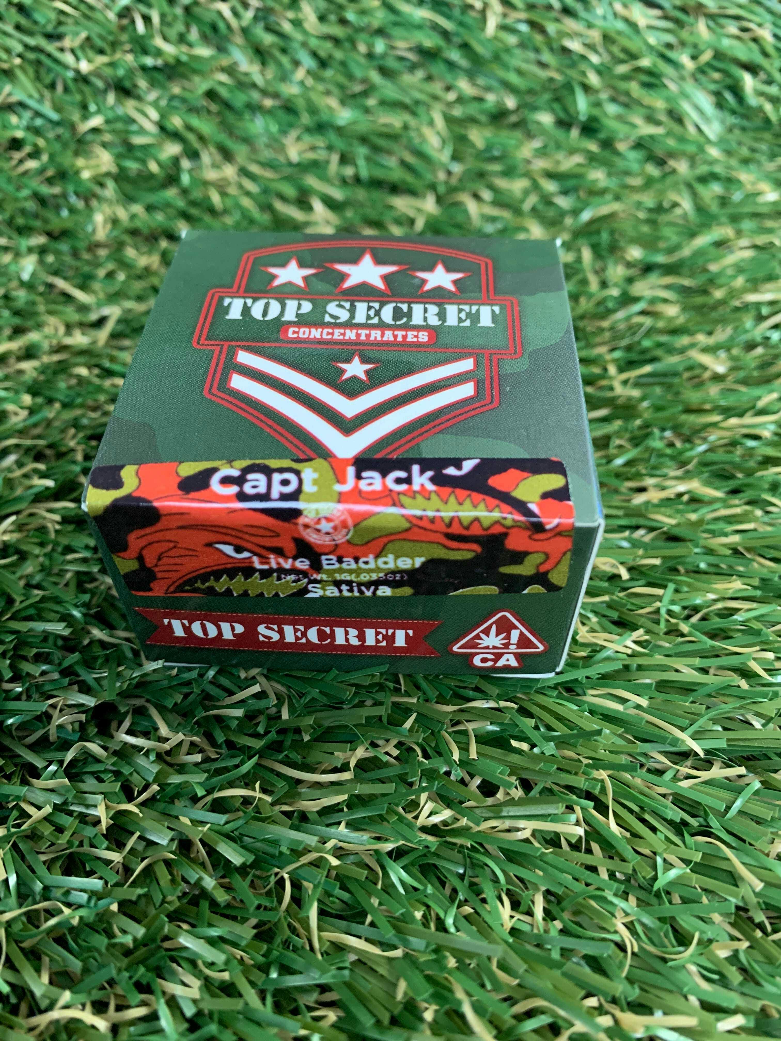 TOP SECRET - CAPT. JACK 1G LIVE BADDER - 1 gram
